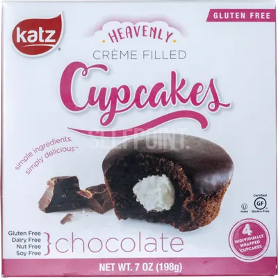 Heavenly Chocolate Crème Filled Cupcakes 4 ct