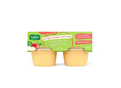 Unsweetened Apple Sauce 4 ct