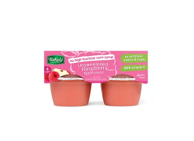 Unsweetened Raspberry Applesauce