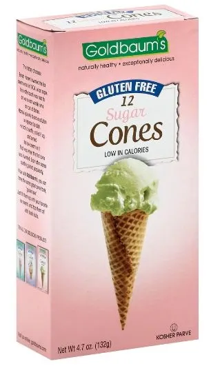 Gluten Free Ice Cream Sugar Cones 12 ct