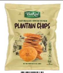 Naturally Sweetened Plantain Chips