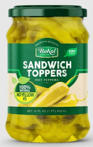 Hot Peppers Sandwich Toppers