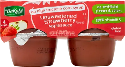 Apple Sauce 4Pk Strawberry Unsweetened