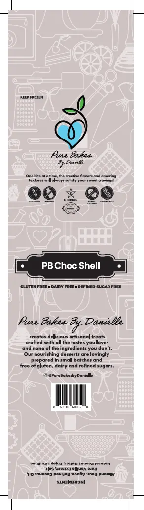 Pure Bakes Peanut Butter Chocolate Shell