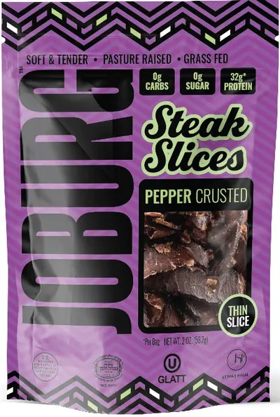 Steak Slices Pepper Crusted