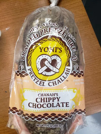 Pretzel Challah Chocolate Chip with Crumbs
