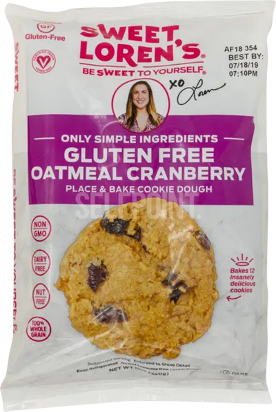Oatmeal Cranberry Cookie Dough Gluten Free