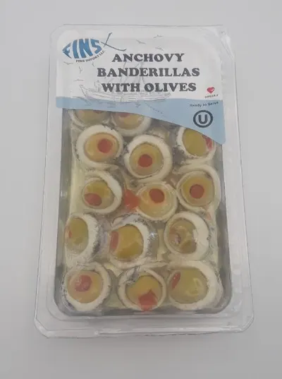 Anchovy Banderillas With Olives