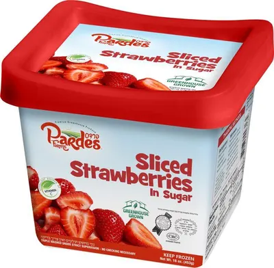 Sliced Strawberries in Sugar