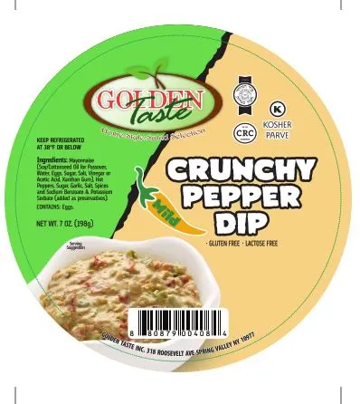 Mild Crunchy Pepper Dip
