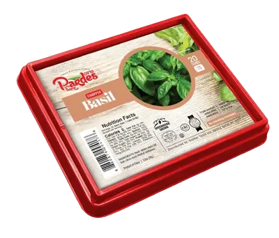 Cubes Chopped Basil