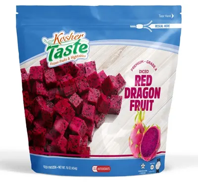 Diced Red Dragon Fruit