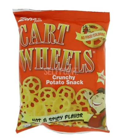 Cart Wheels Hot & Spicy Crunchy Potato Snack