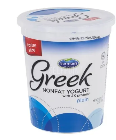Greek Nonfat Plain Yogurt with 2X Protein Value Size