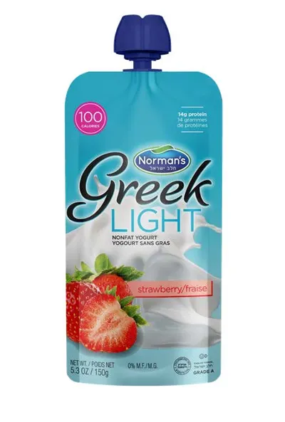 Greek Light Strawberry Yogurt Pouch