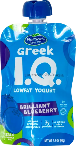 Greek I.Q. Brilliant Blueberry Pouch Yogurt