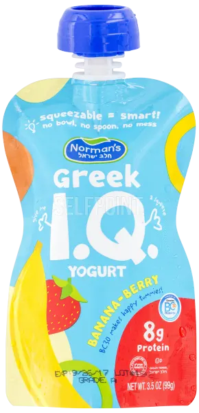 Greek I.Q. Banana Berry Yogurt Pouch