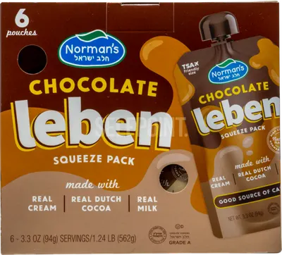 Chocolate Leben Squeeze Pack 6 pk