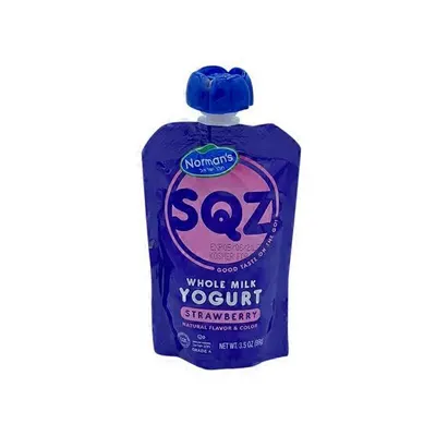 Whole Milk Strawberry Yogurt Pouches 6 pk