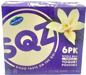 Whole Milk Yogurt Vanilla Pouches 6Pk