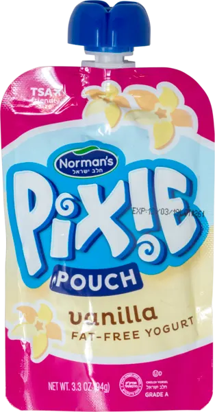 Pixie Vanilla Fat Free Yogurt Pouch