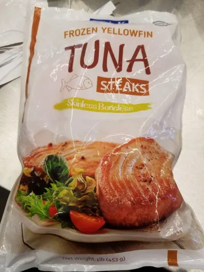 Frozen Yellowfin Tuna Steaks