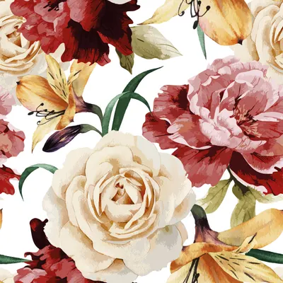 Lunch Napkin Watercolor Roses