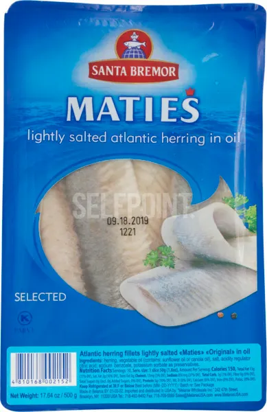 Santa Bremor Matjes Herring In Oil