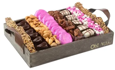 Wooden Baby Girl Nuts & Chocolate Line Up