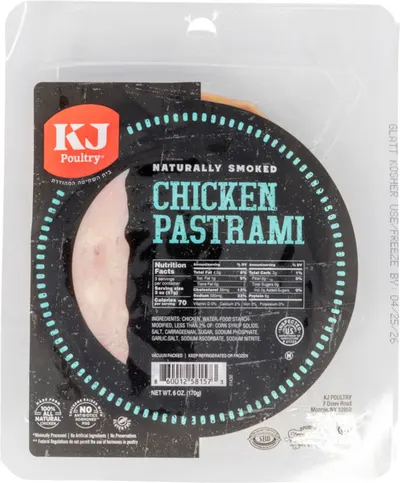 Sliced Smoked Chicken Pastrami