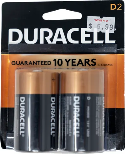 D Duracell Batteries Coppertop 2 ct