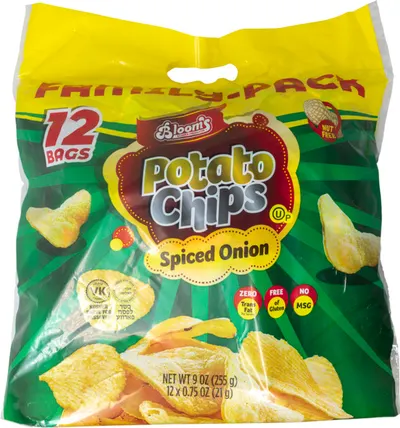 Onion Garlic Potato Chips 12 pk