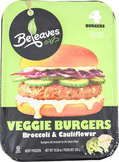 Veggie Burgers Broccoli & Cauliflower