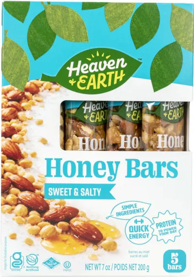 Quick Energy Honey Bar w/ Sweet & Salty Flavor