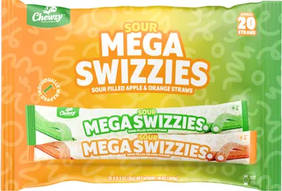 Sour Mega Swizzies Apple Orange