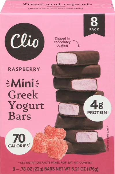 Raspberry Greek Yogurt Mini Bar 8 pk