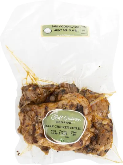 Vacuum Packed Dark Chicken Cutlets · ~1½ lb