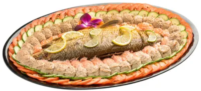Smoked White Fish & Salad Scoops Platter