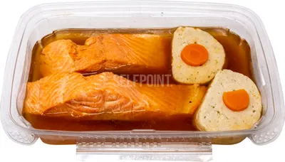 Cooked Salmon & Gefilte Fish Combo 2 Slice