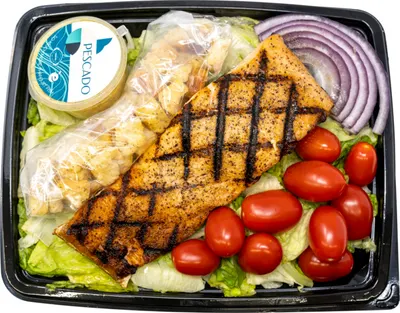 Grilled Salmon Caesar Plate