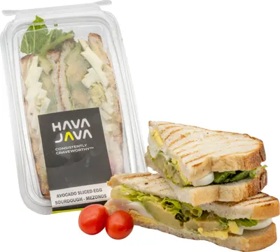 Avocado Sliced Egg Sourdough Sandwich