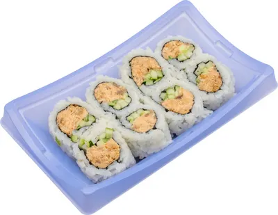 Cooked Salmon Cucumber Roll