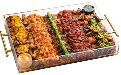 Torched Plexi Platter 12 x 10