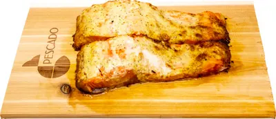 Baked Salmon Garlic Mayo Slice