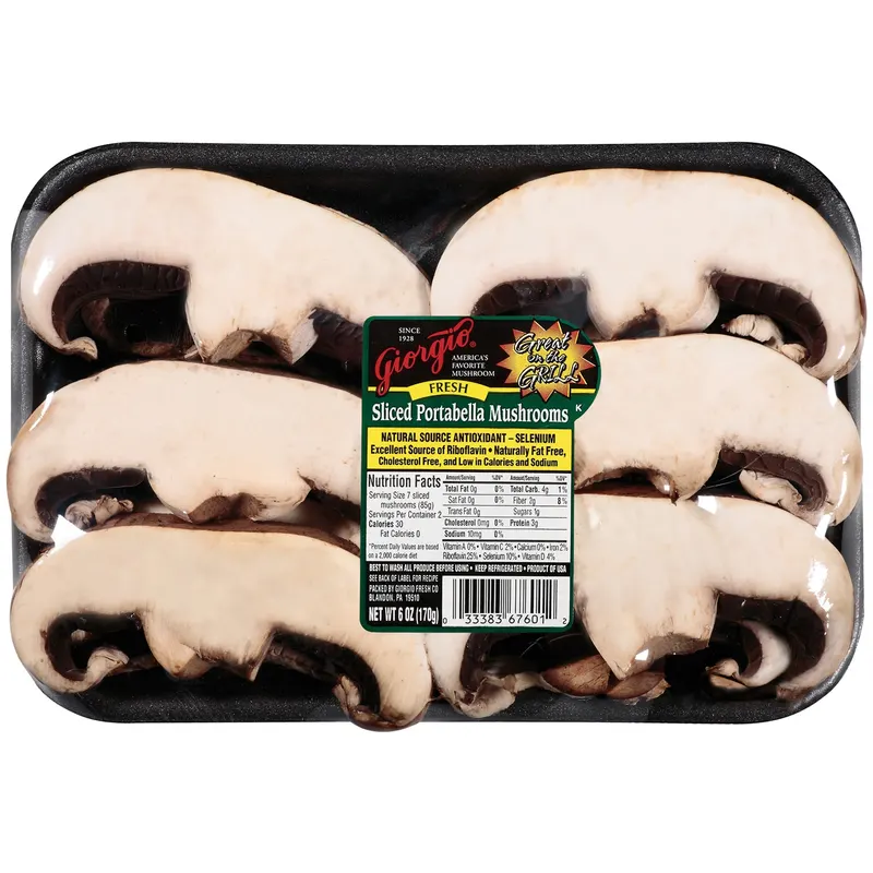 Portabella Slices Fresh Gourmet Mushrooms