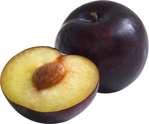 Black White Meat Plums