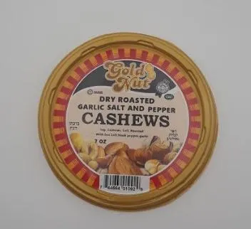 Dry Roasted Garlic Salt & Pepper Cashews