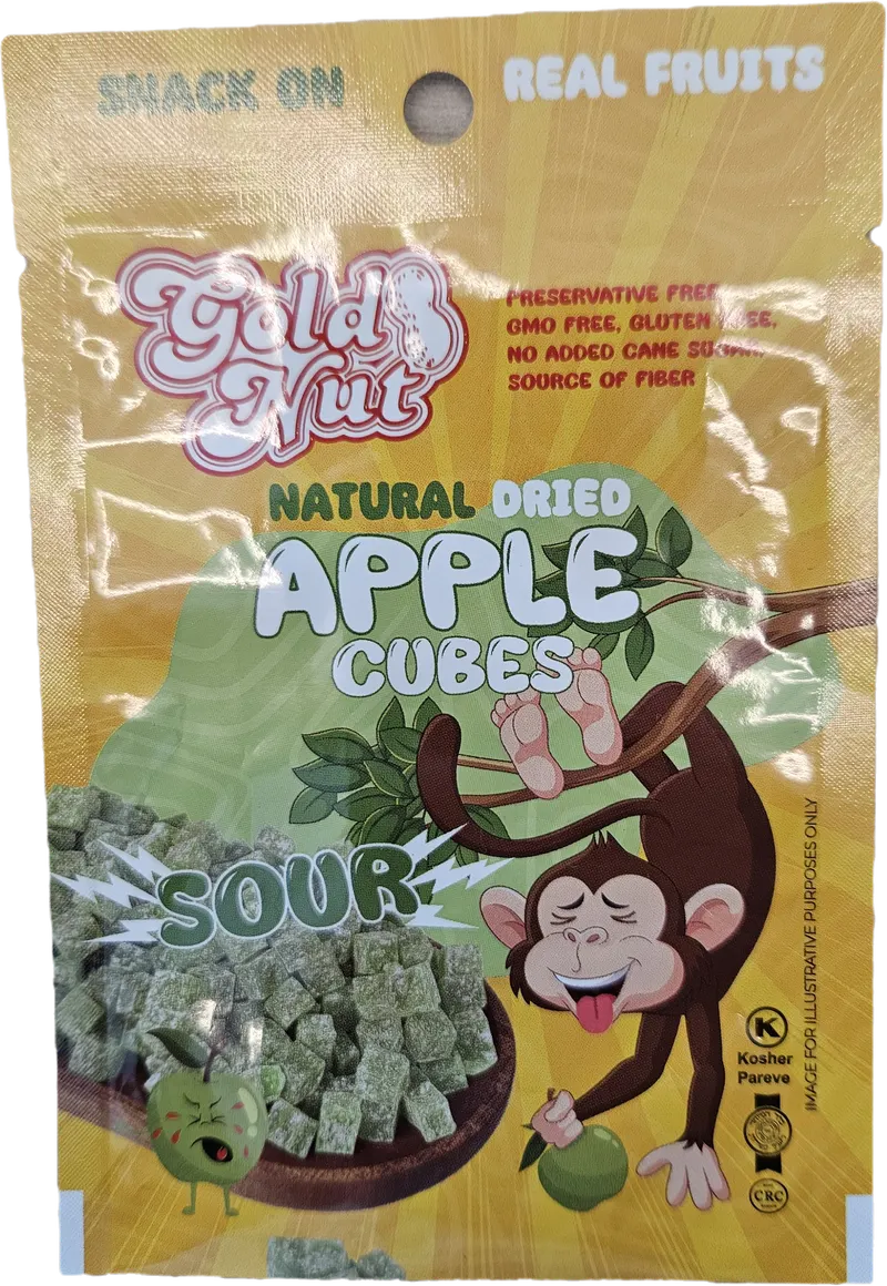 Dried Fruit Cubes Sour Apple