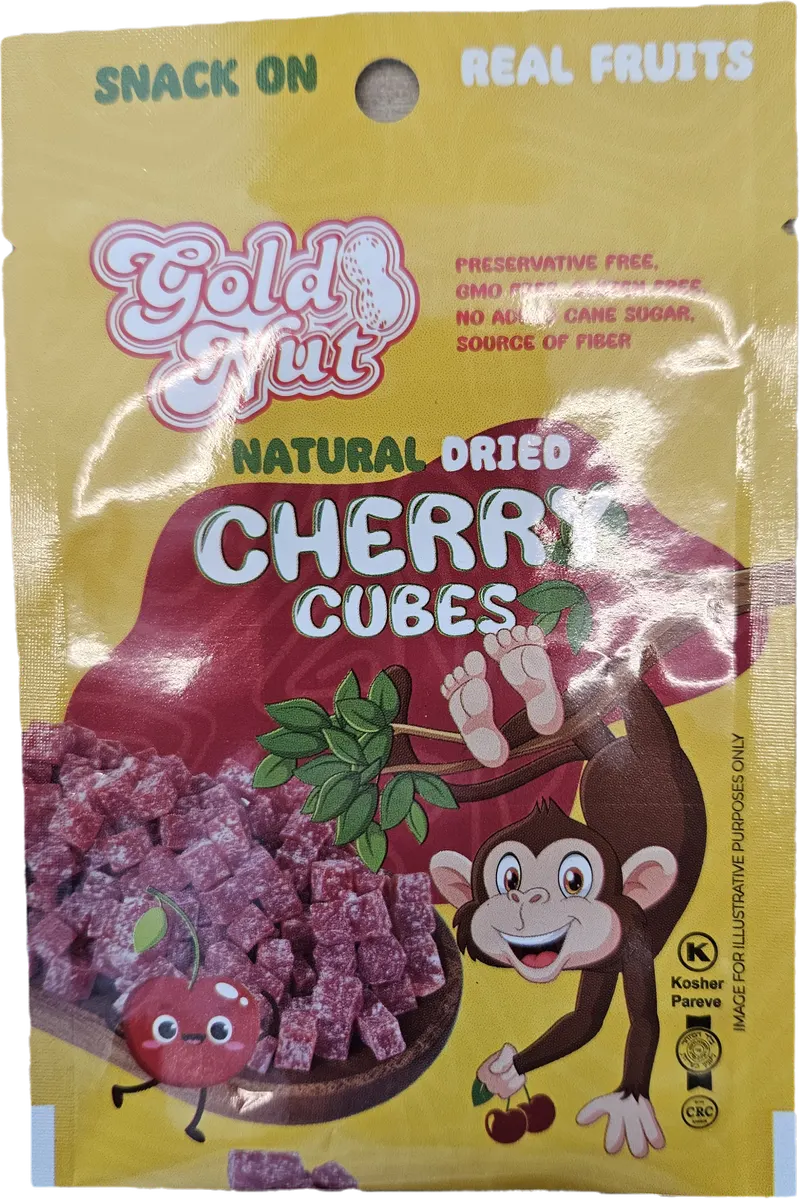 Natural Dried Cherry Sour Fruit Cubes