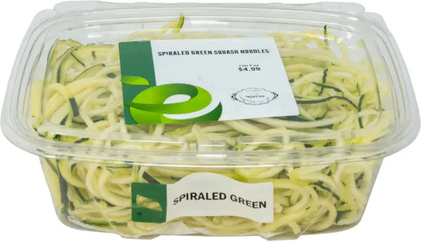 Spiralled Green Squash Noodles